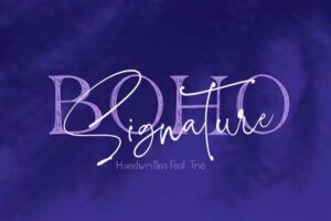 Demo Chi sẻ bộ 2 Font Việt hóa Boho Signature