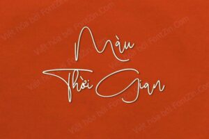 Demo Font Việt hóa Rusty Cellair 1 Font MonoLine đẹp