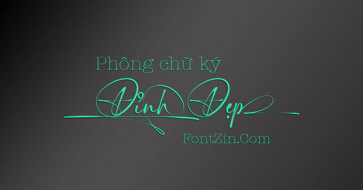 Font chữ ký đẹp - Sign Rathi