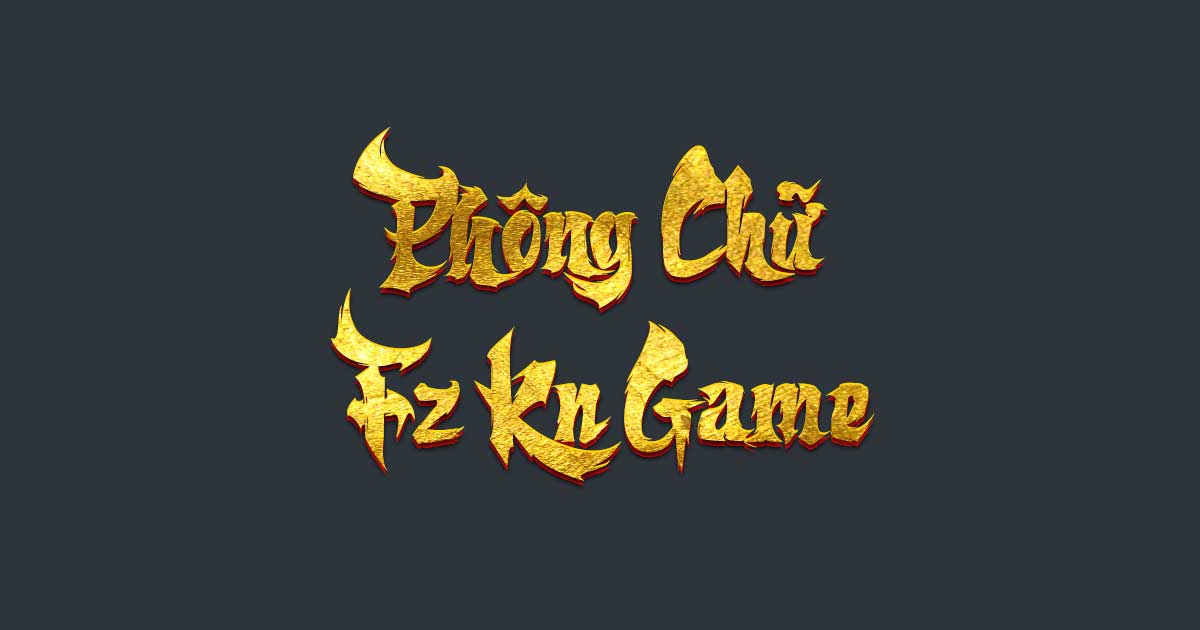 Font game kiếm hiệp FzKn