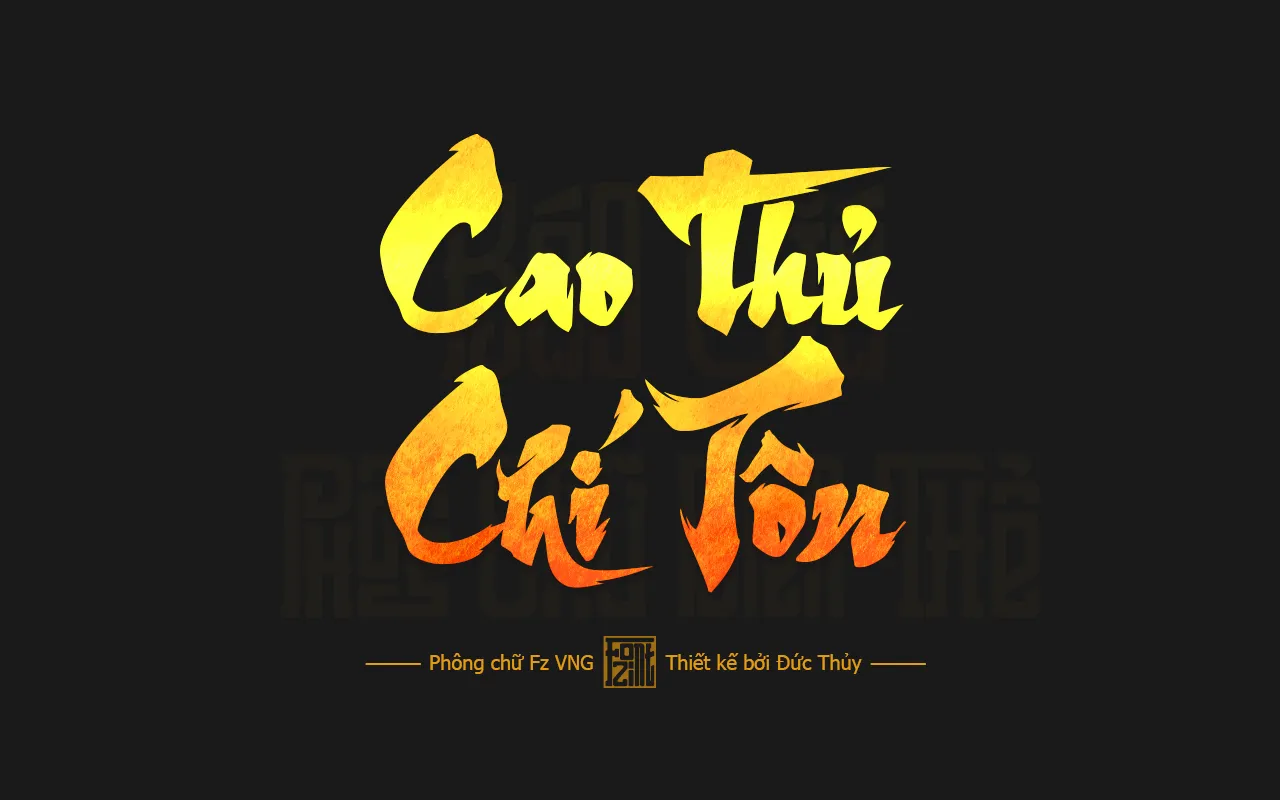 Font Game kiếm hiệp Fz VNG