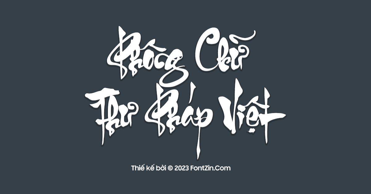 Font chữ thư pháp Việt