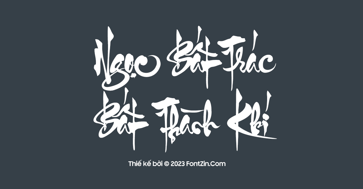 Font chữ thư pháp Việt