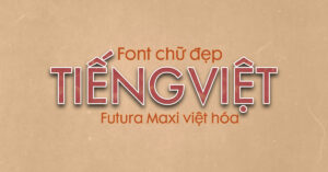 Demo Font chữ đẹp Futura Maxi 4 style việt hóa