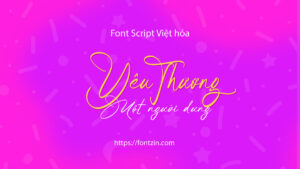 Demo Font Script Việt hóa Milogante 1 font thiệp cưới đẹp