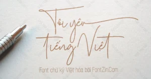 Demo Font chữ ký đẹp Fashion Signature: Mod + Việt hóa