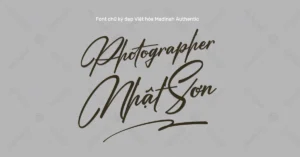 Demo Font chữ ký đẹp và sang trọng Madinah Authentic