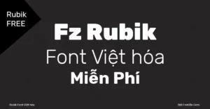 Demo Rubik font việt hóa miễn phí full 7 weight