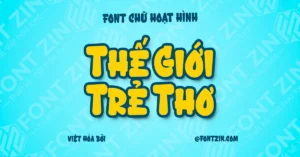 Demo Font hoạt hình Việt hóa Fz Brogles