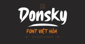 Demo Fz Donsky: Font chữ brush cá tính cho mọi dự án