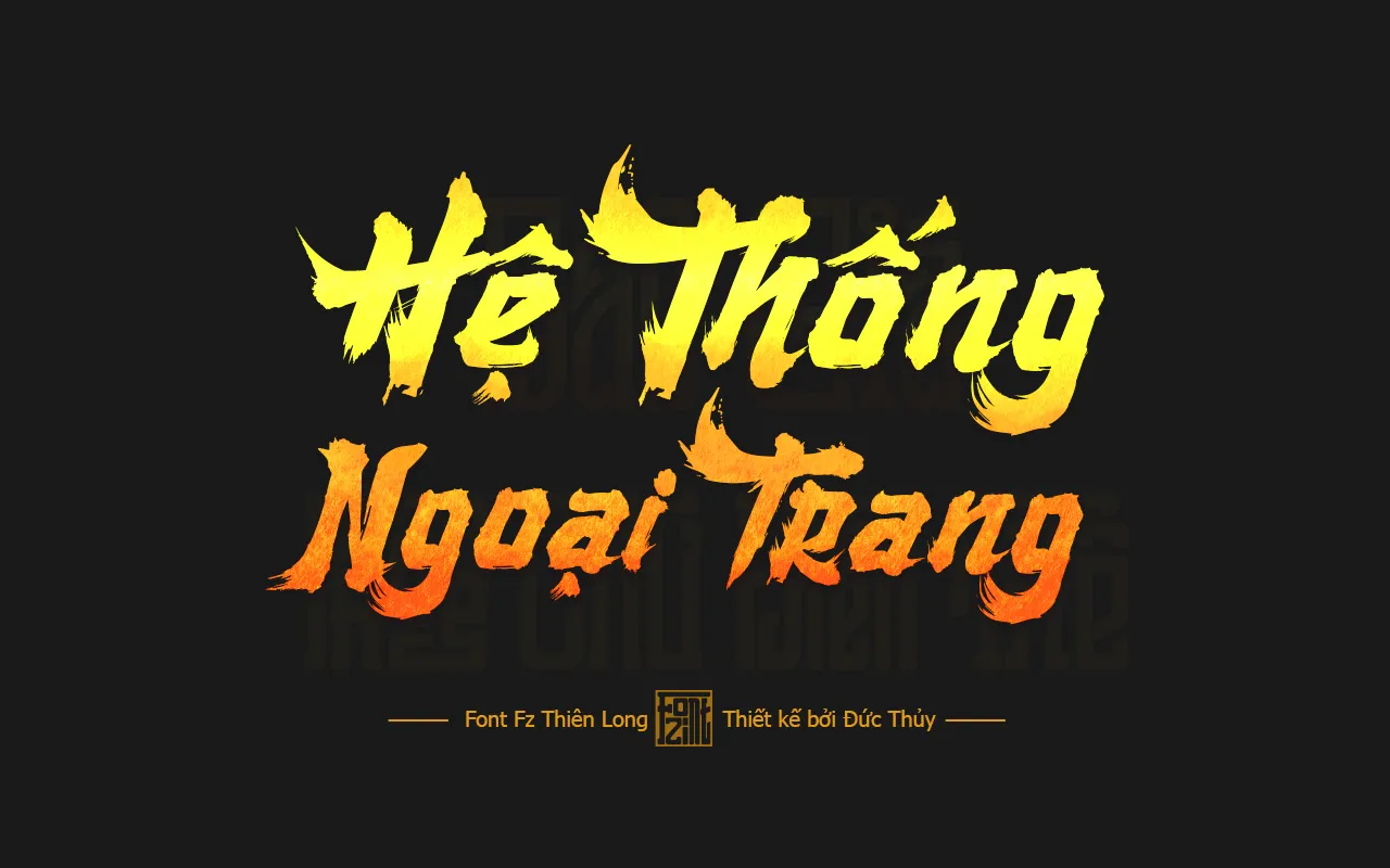 Font kiếm hiệp Fz Thiên Long