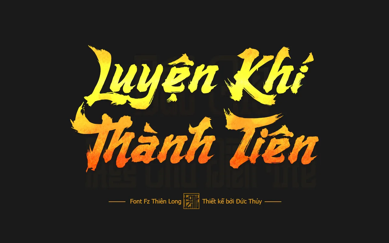 Font kiếm hiệp Fz Thiên Long